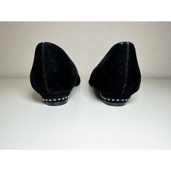 *RARE* Anna Black Suede Rhinestone Kitten Heel Pumps Women's SIZE 7.5 - Picture 3 of 9